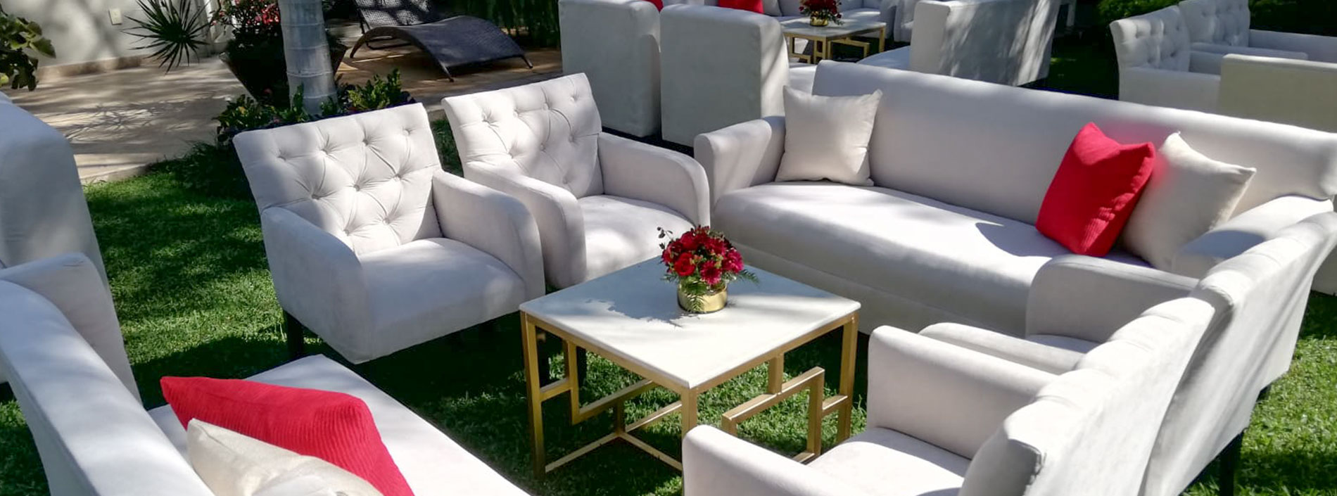 Mobiliario para fiestas y eventos.